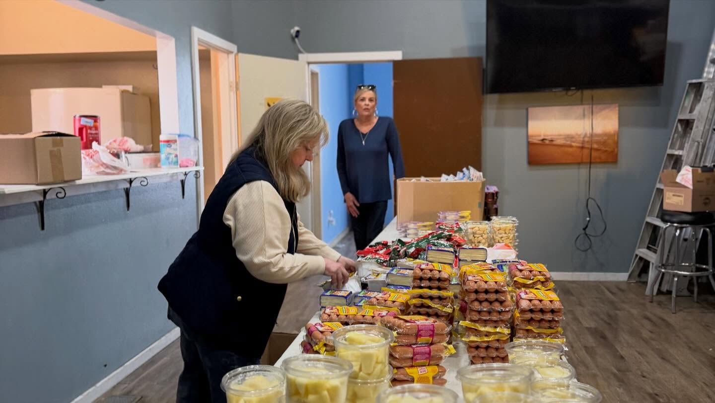 Neighbors gathered at AGORA Hope Pantry