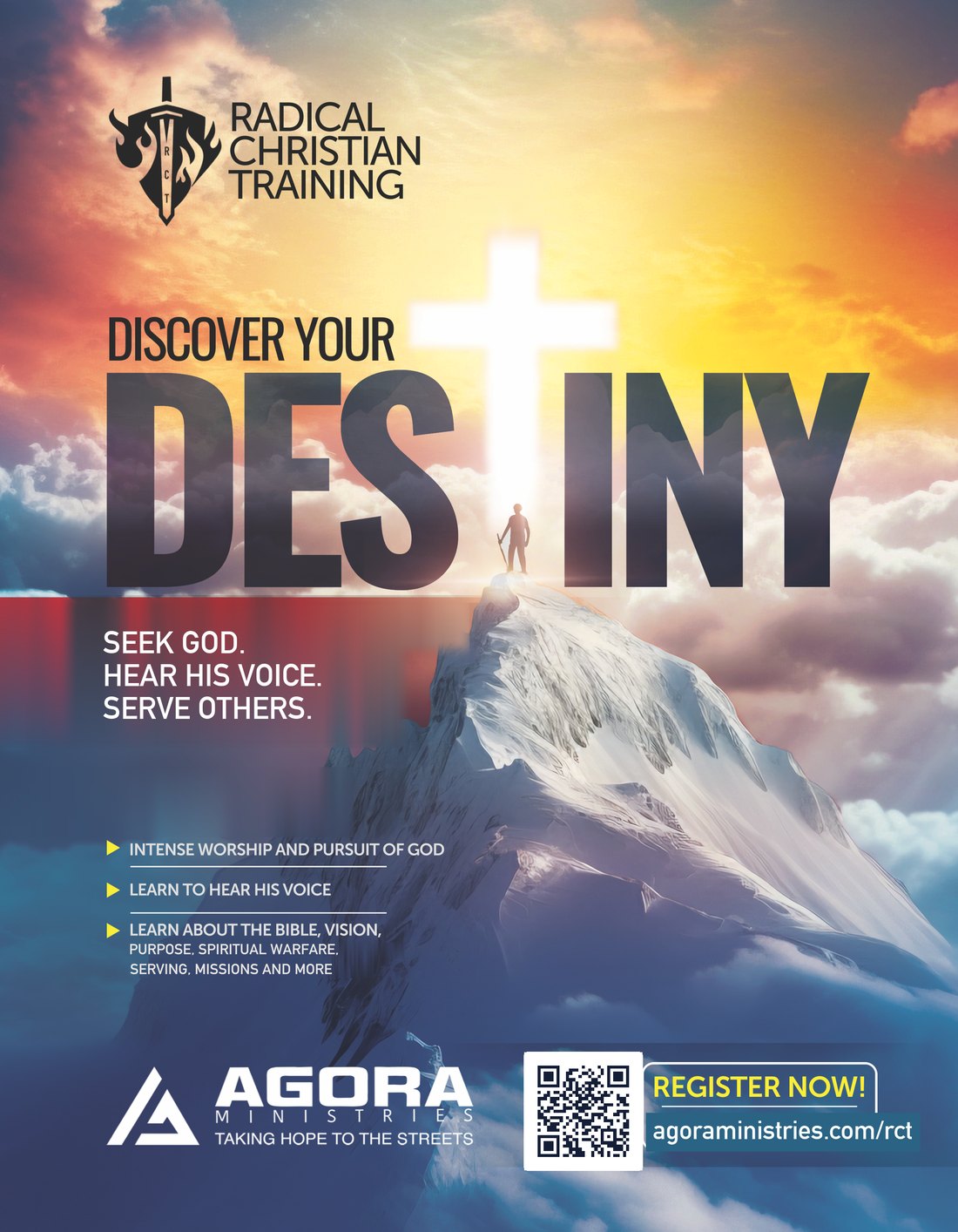 Folleto de Radical Christian Training 2026 — Discover Your Destiny