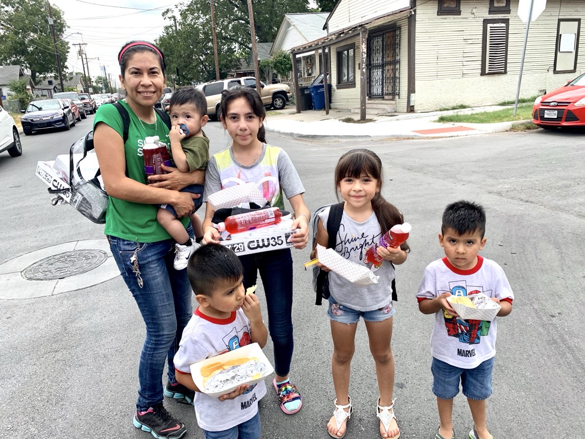 A San Antonio family served through AGORA street outreach
